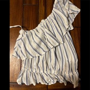 One shoulder crop top, NWOT